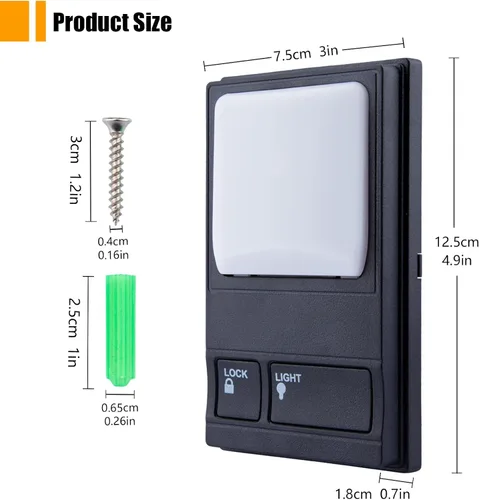 Vista 6 de Para LiftMaster 41A5273-1 Panel de control multifunción, paneles de repuesto de puerta de garaje de pared con cable para 78LM 81lm, 371lm, 971lm