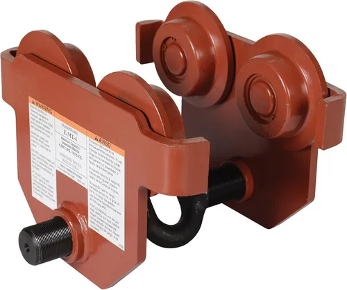 Vista 2 de Vestil E-MT-4 Carretilla manual de acero con ojo de empuje de 4000 libras Capacidad Naranja