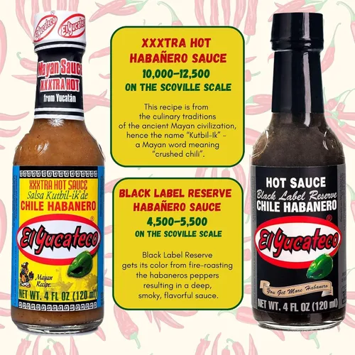 Vista 3 de El Yucateco Paquete variado de salsa picante - 6 sabores