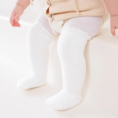 Vista 23 de DRESHOW BQUBO - Calcetines de punto para bebé, calcetines de algodón para niñas pequeñas