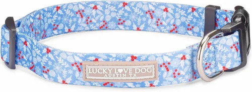 Vista 48 de Lucky Love Dog - Collar para perras pequeñas, diseño Blackbird de estampado alegre con flores de primavera y verano, talla XS Collar Blackbird