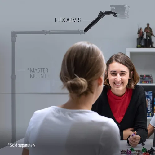 Vista 4 de Elgato Flex Arm S, brazo articulado premium de 2 secciones para un fácil montaje y ajuste de luces, cámaras y micrófonos, para transmisión