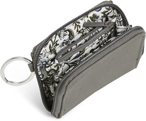 Vista 2 de Vera Bradley Cartera pequeña de algodón con cremallera para mujer con protección RFID