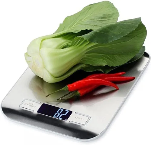 Vista 5 de Electrónica LED de acero inoxidable de 22.0 lbs, gramos digitales y onzas, herramienta de pesaje de barra de comedor de cocina a escala