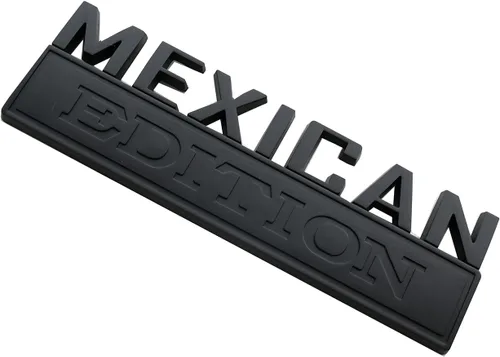 Vista 4 de 1 pieza emblema insignia calcomanía edición mexicana grande de 7" bandera de automóvil calcomanía militar de repuesto para F150 F250 F350 Chevy Negro