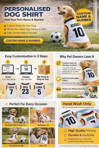 Vista 38 de Petitebella Personalize Camiseta para perro cachorro con tema nacional (Argentina, XS)