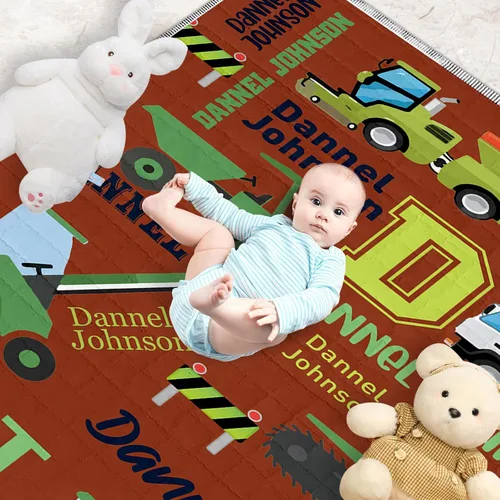 Vista 3 de Tapete de juego personalizado para bebé con nombre, tapete de juego personalizado para bebé, tapete de juego lavable para bebé, tapete de juego