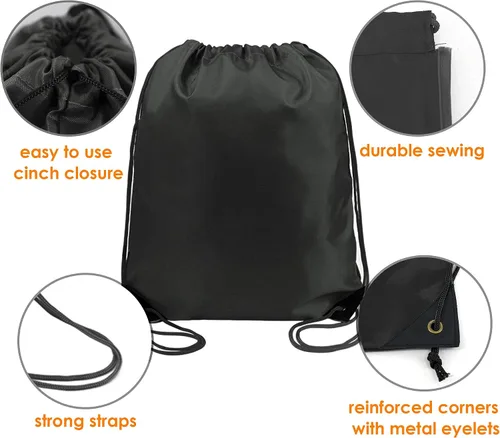 Vista 4 de BeeGreen Bolsas con cordón a granel 2024405060100 bolsas de cincha para hacer ejercicio, gimnasio, equipo deportivo para hombres, mujeres y niños
