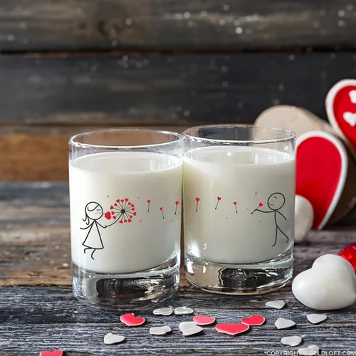 Vista 3 de BoldLoft My Heart is All Yours - Vasos para parejas, regalos para él, novio, marido, pareja, regalos para él y ella, aniversario, San Valentín