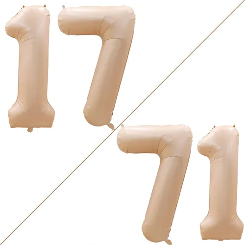 Vista 202 de Goer, conjunto de globos de papel aluminio para decoraciones de cumpleaños, globos de las letras de feliz cumpleaños y de números Oro