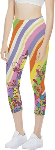 Vista 2 de AFPANQZ Leggings para mujer, cintura alta, pantalones de yoga ajustados de longitud media, sin costuras, levantamiento de glúteos, XS-3X, ropa