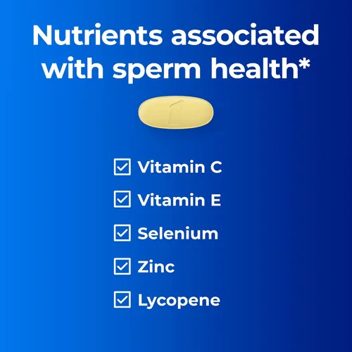 Vista 2 de One A Day Multivitamínico de salud preconcepcional para hombres para apoyar el esperma saludable, suplemento para hombres con vitamina C, vitamina