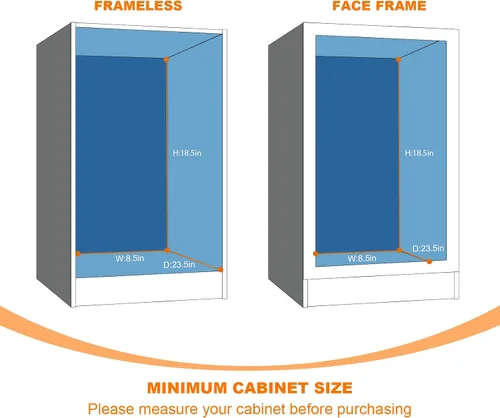 Vista 3 de Organizador estrecho de gabinete extraíble – 7 pulgadas de ancho x 21 pulgadas de profundidad, 2 niveles para cajones de cocina, estantes