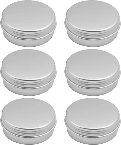 Vista 21 de Othmro Latas redondas de metal de 8.3 onzas, latas de aluminio, contenedores recargables de 8.5 fl oz, botellas de lata con tapa de tornillo
