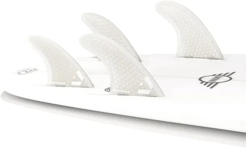 Vista 16 de DORSAL Surfboard Fins Quad 4 Set FCS Compatible with Honeycomb Hexcore