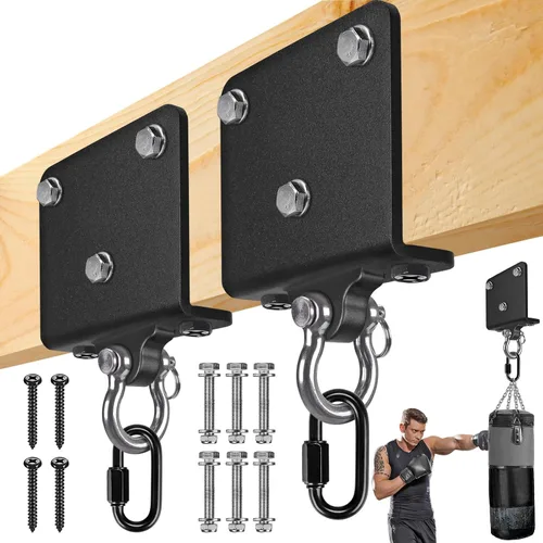 Vista 12 de Kipika Soporte de pared para bolsa pesada, soporte de bolsa de boxeo resistente para entrenamiento en interiores, gimnasio en casa, soporte