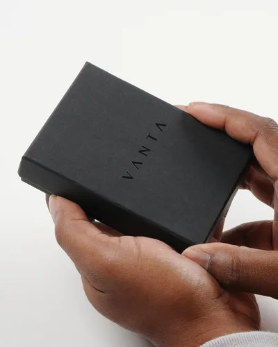 Vista 4 de VANTA Aries - Cartera delgada con banda de dinero grande - Capacidad para hasta 6 tarjetas