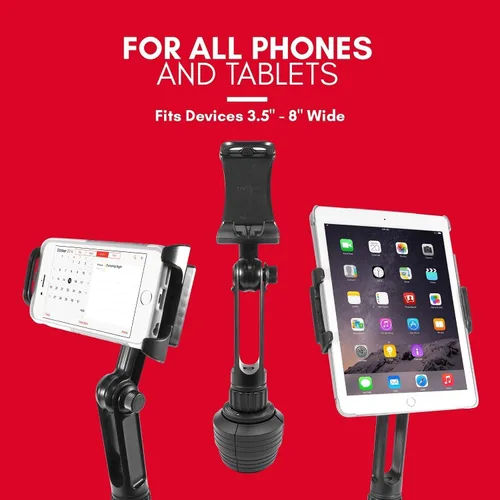 Vista 14 de Macally Soporte para tablet – Soporte resistente para iPad para automóvil, camión y vehículo – Se adapta a dispositivos de 3.5 a 8 pulgadas de ancho