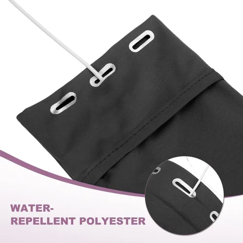 Vista 3 de PATIKIL Funda universal para brazalete para correr de 7 x 4 pulgadas, con bolsillo con cremallera para auriculares llaves, tarjetas de crédito Negro