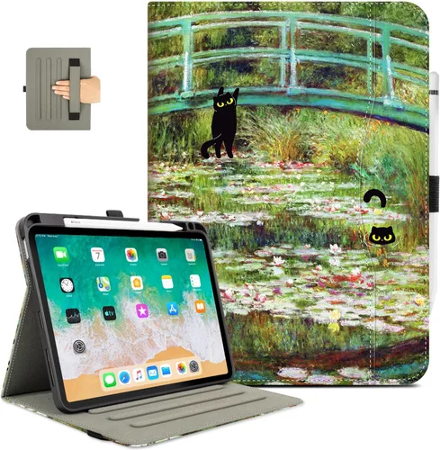 Vista 11 de Vimorco Funda para iPad Air 4ª/5ª 10.9, para iPad Air 6ª 11 M2, para iPad Pro de 11 pulgadas 4ª/3ª/2ª/1ª generación, soporte para lápiz, correa