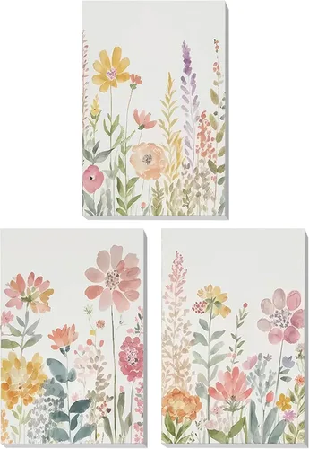 Vista 16 de Kit de pintura por números para adultos con marco de madera, kit de pintura por números de flores silvestres para adultos, kit de pintura acrílica