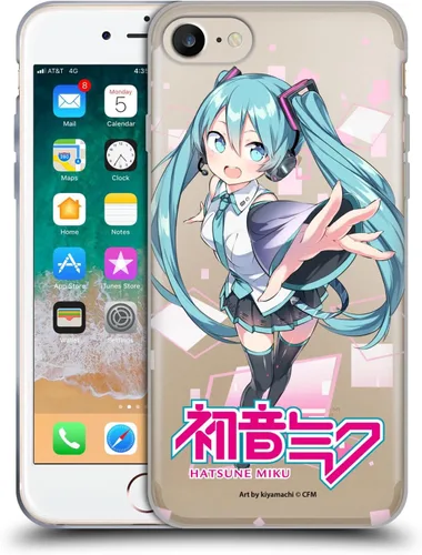 Vista 187 de Head Case Designs Licencia Oficial Hatsune Miku Gráficos Lindos Carcasa de Gel [Protección de Grado Militar] Compatible con Apple iPhone 7
