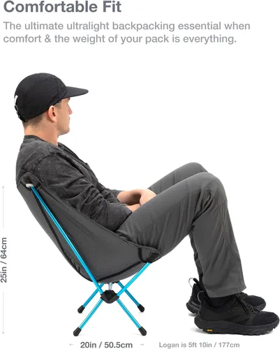 Vista 2 de Helinox Chair Zero Silla de camping compacta ultraligera
