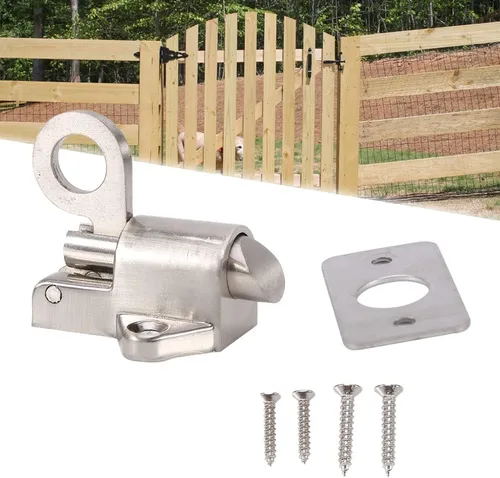 Vista 8 de Watris Veiyi Pestillo con resorte, cierre automático de perno de carga de resorte, anillo de tracción de cierre automático