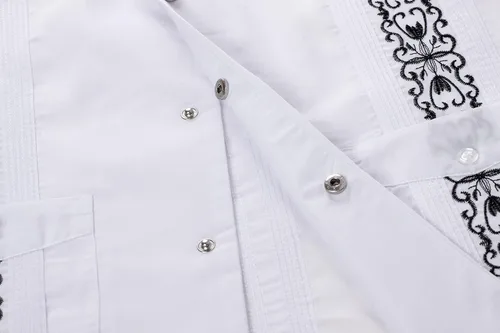 Vista 3 de Camisas Guayabera de manga corta para hombre