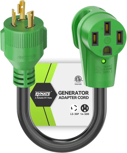 Vista 8 de RVMATE Cable adaptador de generador RV de 30 amperios a 30 amperios