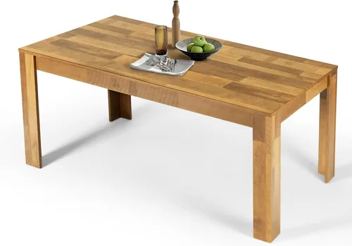 Vista 9 de 71" Kitchen Dining Table for 6-8, Farmhouse Wood Rectangular Dinner Table