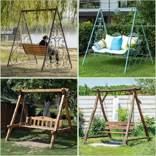 Vista 6 de Kasla Outdoor Swing Cover, Waterproof and Heavy-Duty Cover for Patio A Frame Swing Set & Porch Glider Hammock & Porch Swing Stand