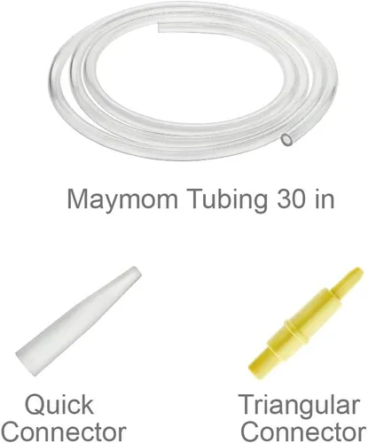 Vista 6 de Maymom Kit de tubos compatible con vasos Freemie para conectarse a la bomba Medela