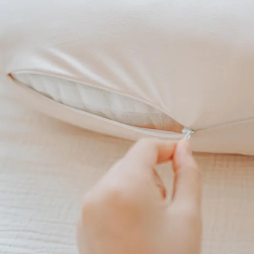 Vista 3 de Konssy Paquete de 2 Fundas para Almohada de Lactancia, Funda de Lactancia Elástica y Suave para Amamantar, Funda de Almohada para Bebés Niñas Niños