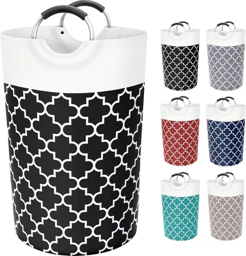 Vista 10 de Fabspace Cesta Grande para Ropa Sucia Cesto para Ropa Sucia Bolsa Contenedor de Lavado Bolsa para Ropa Plegable Alta con Asas Impermeable Viaje Baño