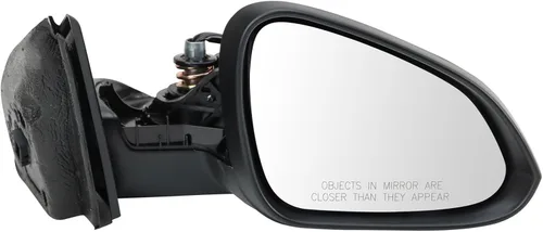 Vista 70 de TRQ Cubierta cromada del espejo manual del lado del pasajero, acabado liso para Volvo VNL 2004-2014