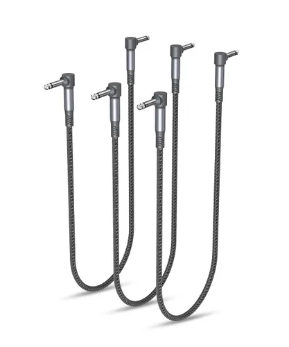 Vista 13 de Elebase Cables de parche de guitarra de 12 pulgadas, paquete de 3 Negro