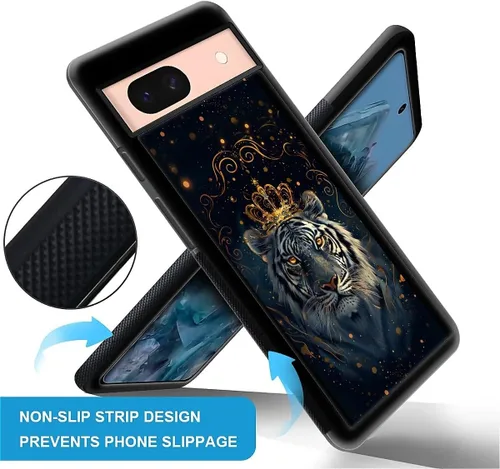 Vista 496 de Compatible con Google Pixel 4A 5G Mobile Case Creative Acrylic Panel trasero Silicona Protección Grip especialmente diseñado para Google Pixel 4A 5G