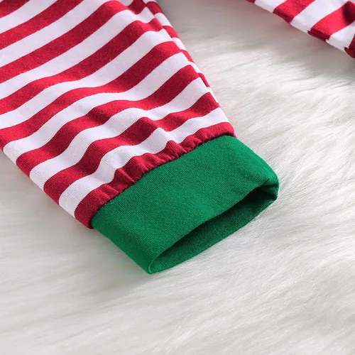Vista 6 de Happidoo 3 piezas de traje de Navidad de elfo de manga larga con sombrero