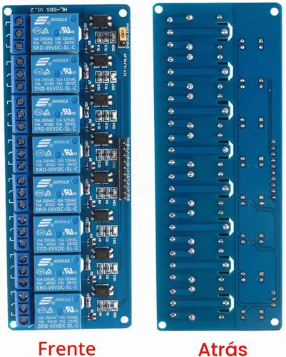 Vista 5 de Tablero de control del módulo de relé de 8 canales DC 5V DC 230V con optoacoplador para UNO R3 MEGA 2560 1280 DSP ARM PIC AVR TTL Logic STM32
