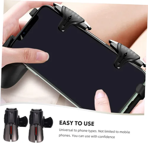 Vista 6 de 1pair Game Controller Trigger Compact Sturdy Mobile Game Triggers Compatibility for Enhanced Gaming Experience Lightweight Easy to Install for All