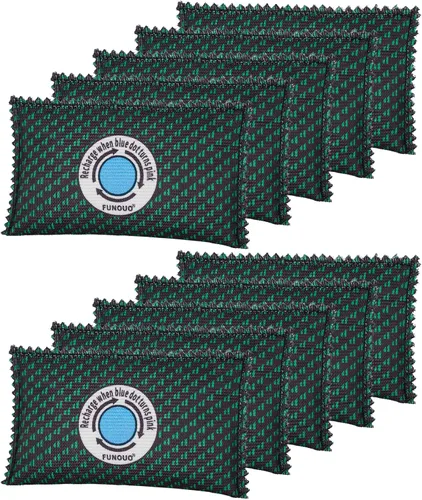 Vista 8 de Paquete de 5 desecantes recargables de 3.53 oz, absorbentes de humedad para almacenamiento, bolsa absorbente de humedad, bolsa deshumidificadora