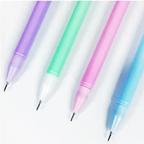 Vista 2 de 4pcs lindo búho gel pluma 0.020 in tinta negra estudiante escritura plumas novedad Kawaii animales en forma de pluma escuela papelería suministros
