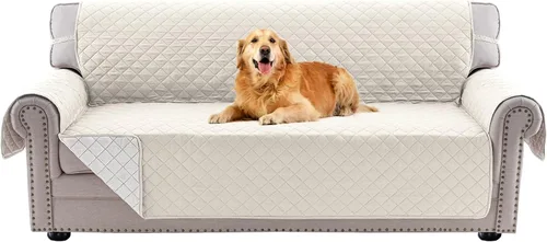 Vista 32 de PrinceDeco Funda de sofá para perros, lavable y reversible, apta para mascotas, resistente al agua, protector de muebles con correas elásticas