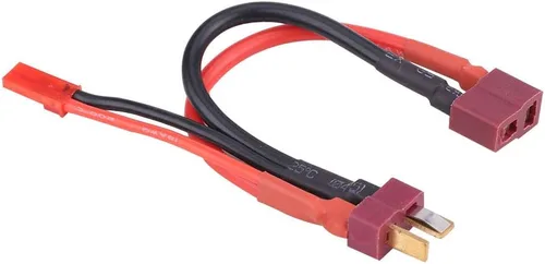 Vista 8 de Plplaaoo Enchufe en T con cable de alimentación JST, divisor de enchufe JST macho a hembra, con cable de silicona de alambre de 18 AWG de 5.19