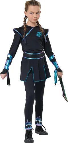 Vista 4 de California Costumes niñas Ninja Nightfire