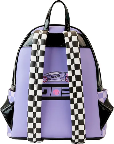 Vista 3 de Loungefly Sanrio Hello Kitty Kuromi Tokyo Speed Racer Mini Mochila, Multi, Tokio Speed Racer Sanrio
