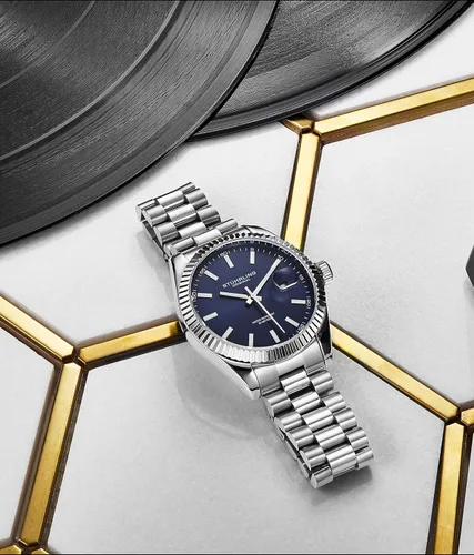Vista 5 de Stuhrling Original Symphony Regent Coronet Reloj de pulsera de acero inoxidable para hombre