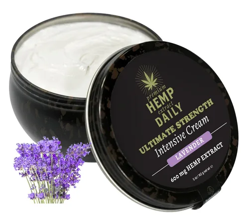Vista 8 de Earthly Body Premium Hemp Extract Daily Ultimate Cream - Mentol, Argán, Jojoba, Escaramujo - Loción tópica hidratante ligera de rápida absorción