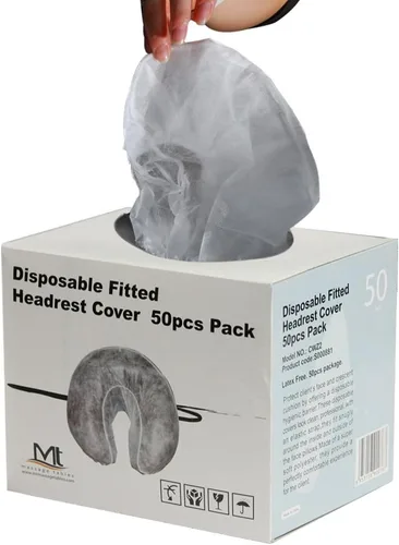 Vista 4 de Master Massage Funda para reposacabezas suave y desechable para mesa de masaje, cojín facial, 50
